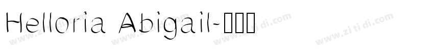 Helloria Abigail字体转换